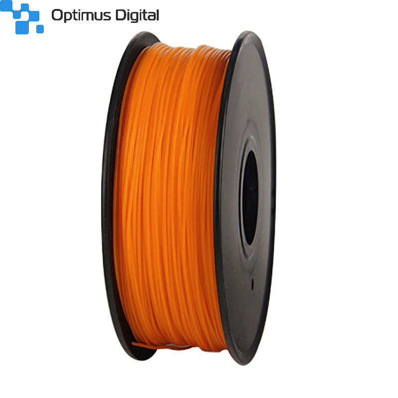 Filament Pentru Imprimanta 3D 1 75 Mm PLA 1 Kg Portocaliu Fluorescent