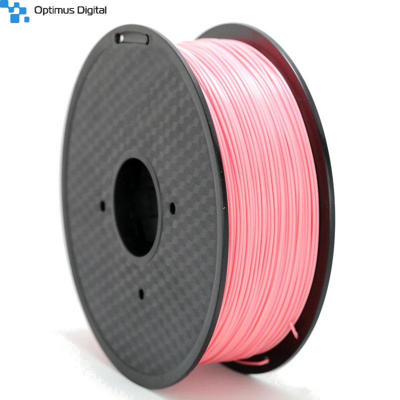 Filament Fluorescent 1 75 Mm 1 Kg PLA Pentru Imprimanta 3D Roz Luminos