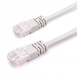 Cablu de Retea, Ultra Plat, CAT6, Gri, 0.5 m