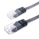 Ultra Flat CAT6 Black 0.3 m Network Cable