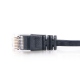 Ultra Flat CAT6 Black 1 m Network Cable