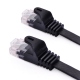 Flat RJ45 CAT5e Black 0.3 m Network Cable