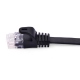 Flat RJ45 CAT5e Black 0.3 m Network Cable