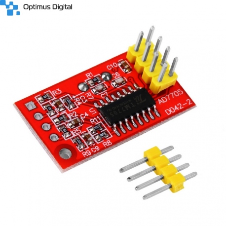 AD7705 16 bit ADC Module with PGA and SPI Interface