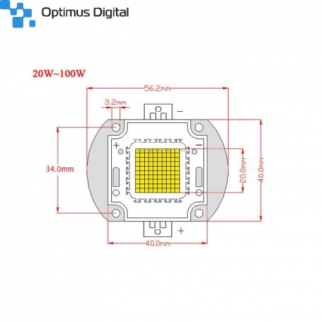 LED RGB de 50 W