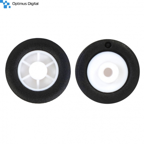 Pereche de Roţi Pololu 14 × 4.5 mm pentru Sub-Micro Motoare cu Reductor Planetary din Plastic