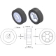 Pereche de Roţi Pololu 14 × 4.5 mm pentru Sub-Micro Motoare cu Reductor Planetary din Plastic