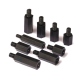 Pilon Hexagonal din Plastic, Negru, M3 de 10 mm cu Cap de 6 mm