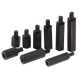 Pilon Hexagonal din Plastic, Negru, M3 de 10 mm cu Cap de 6 mm