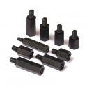 6*6 mm Black M3 Hex Pillar