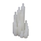 Pilon Hexagonal din Plastic, Alb, M2 de 15 mm cu Cap de 5 mm