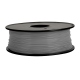 1.75 mm, 1 kg PLA Filament for 3D Printer - Gray