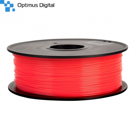 1.75 mm, 1 kg PLA Filament for 3D Printer - Transparent Red