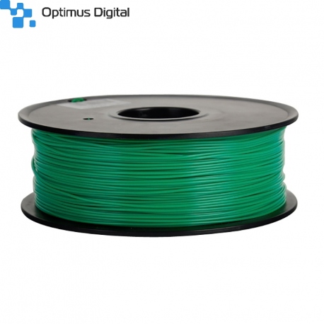 1.75 mm, 1 kg PLA Filament for 3D Printer - Transparent Green