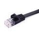 Network Cable, Ultra Plat, CAT5e, Black, 5 m