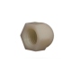 Plastic Nuts With Cover, White, M3