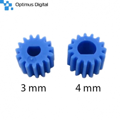 Blue M0.5 Plastic Gear for 4 mm D Shaft