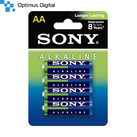 Set de 4 Baterii Alcaline Sony LR6 (AM3L-B4D)