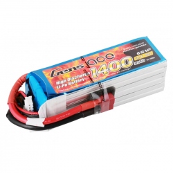 Lipo Gens Ace 1400mAh 22.2V 40C 6S1P Battery