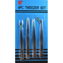 4 Tweezers Set