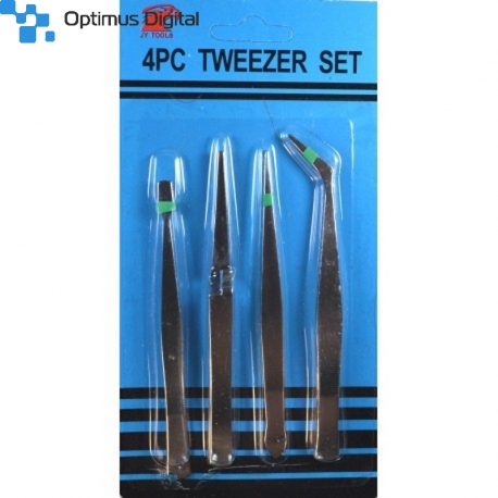 4 Tweezers Set