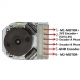 CGM12-N20VA-8200E Micro Gearmotor with Encoder (265 RPM at 3V, 530 RPM at 6V)