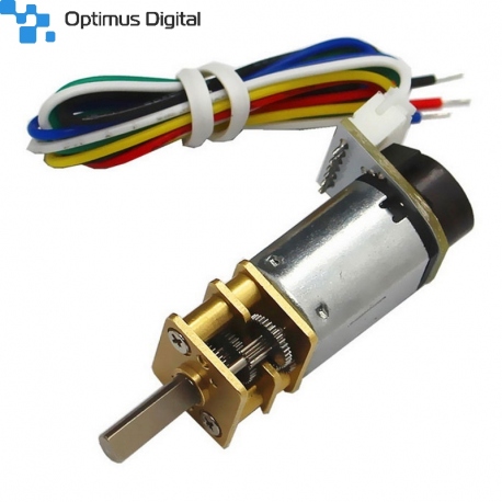 Micro Motor cu Reductor și Codor CGM12-N20VA-8200E (155 RPM la 3 V, 310 RPM la 6 V)