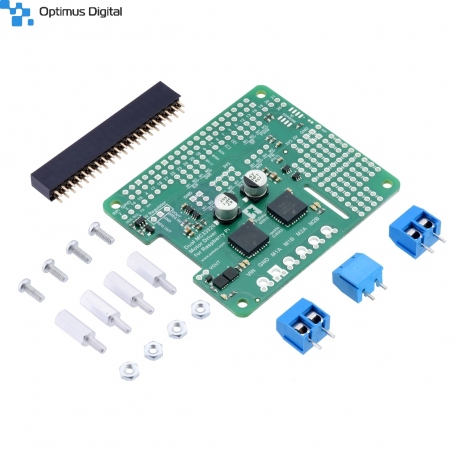 Driver de Motoare Dual MC33926 pentru Raspberry Pi (dezasamblat)