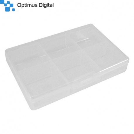 Velleman Plastic Storage Box with 6 Compartments (62 x 86 x 19 mm)