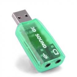 Placa de Sunet 5.1 USB Verde