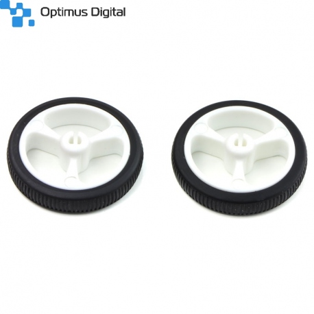 Wheel 32×7mm Pair - White