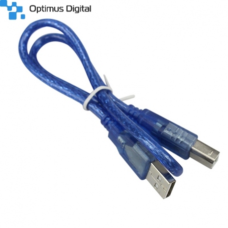 30 cm USB AM to BM Blue Cable for Arduino Mega and UNO