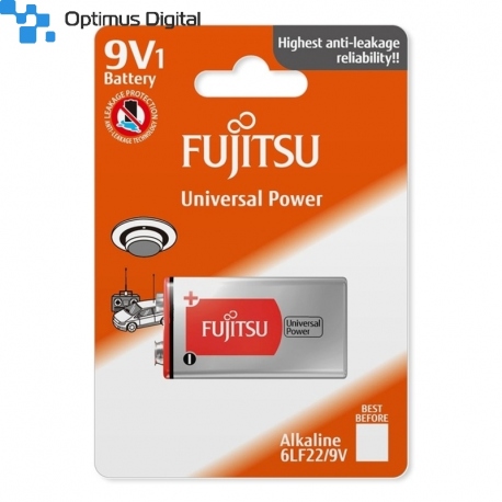 Baterie Alcalină de 9 V Fujitsu 6LR62 6LF22