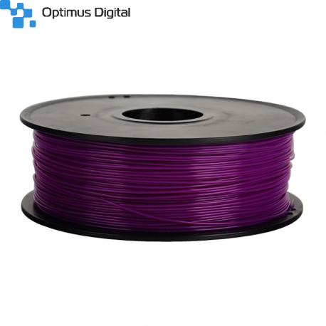 Filament pentru Imprimanta 3D 1.75 mm PLA 1 kg - Mov Transparent