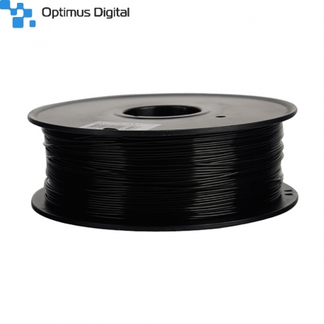 Filament PLA Fibra de Carbon pentru Imprimanta 3D 1.75 mm 1 kg - Negru