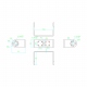 Bracket din aluminiu in forma de U pentru servomotor SCS90, SCS15, FR0109M si FR0115M
