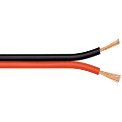 Speaker Cable Red / Black (2 x 0.75 mm at Meter)