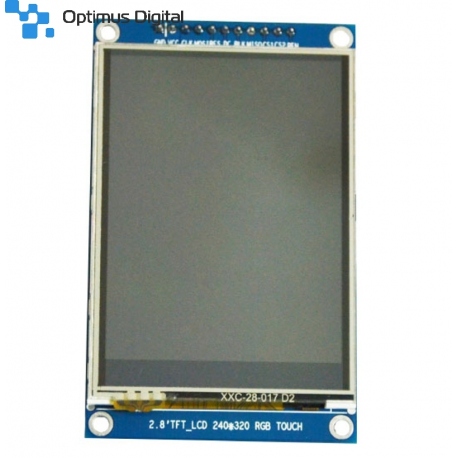 2.8" SPI LCD Module with Touchscreen with ILI9341 and XPT2046 Controller (240x320 px)