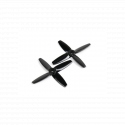 Gemfan 3035 Bullnose Polycarbonate 4 Blade Propeller Black (CW/CCW) (1 Pair)