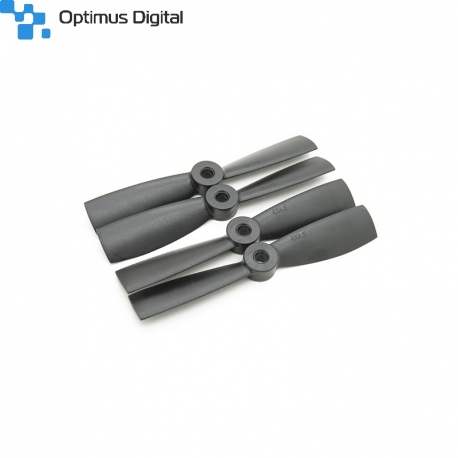Diatone Bull Nose Plastic Propellers 4 x 4.5 (CW/CCW) (Black) (2 Pairs)