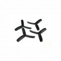 Diatone Bull Nose Polycarbonate 3-Blade Propellers 4040 (CW/CCW) (Black) (2 Pairs)