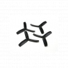 Diatone Bull Nose Polycarbonate 3-Blade Propellers 4040 (CW/CCW) (Black) (2 Pairs)