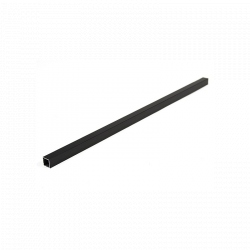 Tub pătrat aluminiu pentru brațe drone 12.8 x 12.8 x 400 mm - negru