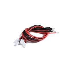 Molex 2.0 2Pin Cable Male Connector with 200mm x 24AWG Silicone Wire (5 pcs)