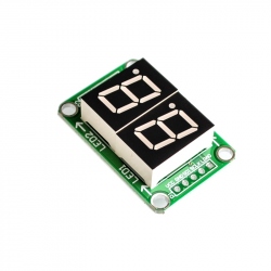 0.5" Red Dual 7-segment LED Display with 74HC595 Shift Register