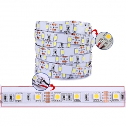 Bara de LED-uri 5630 SMD cu Temperatura de Culoare difuza 6500 K 12 V - 24 V (Nuanta Alba Rece) (5 m)