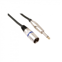 Professional XLR Cable, XLR Male to 6.35mm Mono Jack (1.5m)