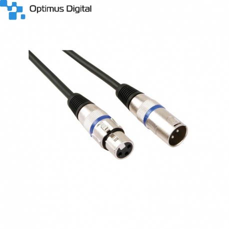 Professional XLR Cable, XLR Male to XLR Female (3m Black)