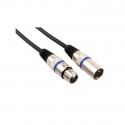 Professional XLR Cable, XLR Male to XLR Female (6m Black)