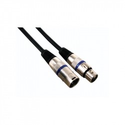 Professional XLR Cable, XLR Male to XLR Female (10m Black)